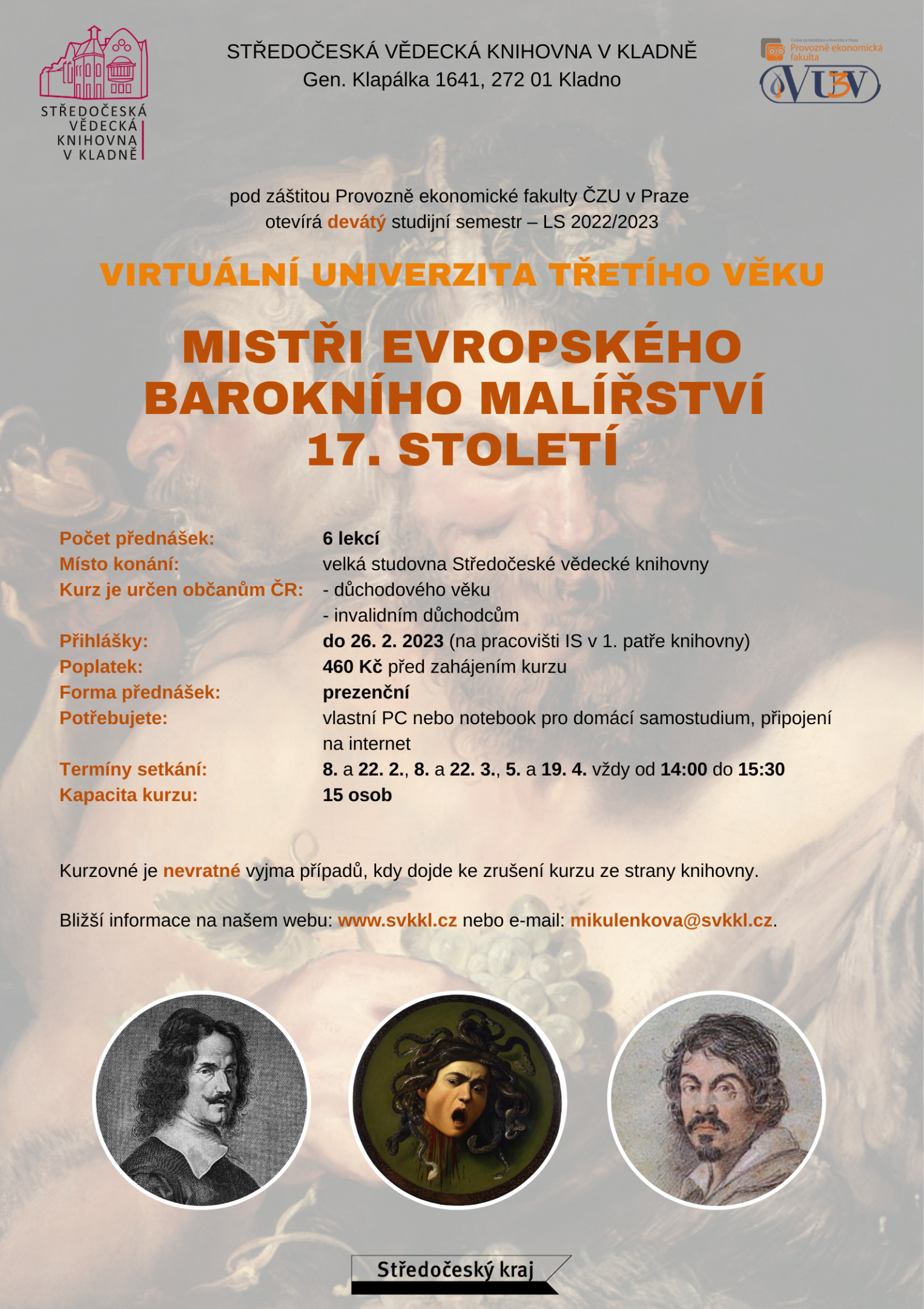 Fotogalerie Virtuální univerzita třetího věku – Mistři evropského umění 17. století - portrét